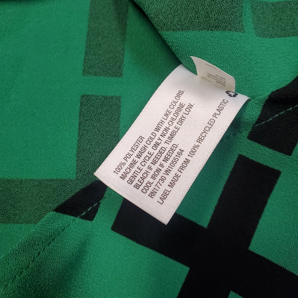 Merona green and black dress with pockets ! - Picture 4 of 5